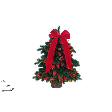 DIETROPORTA ALBERO DI NATALE BACCHE PIGNE